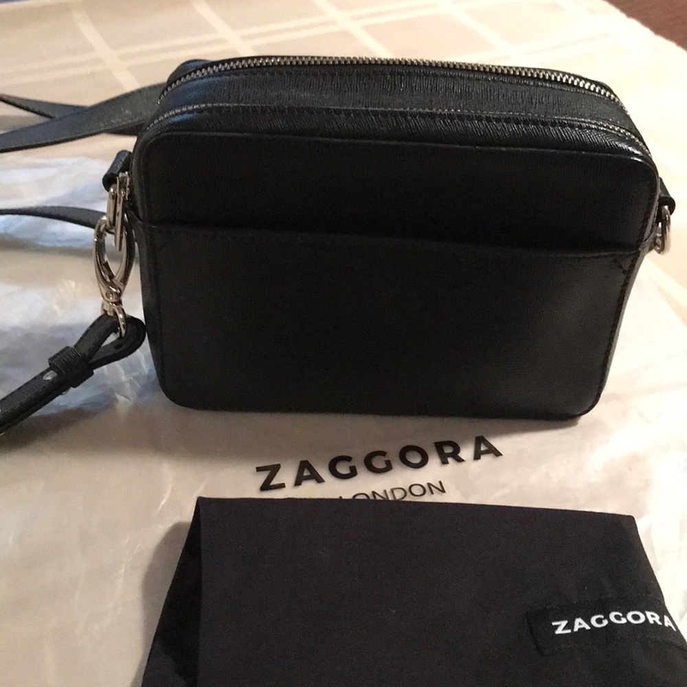 Saffiano Small Crossbody Bag Black